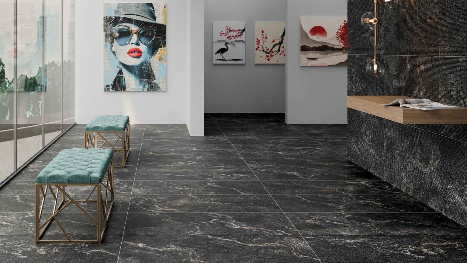 بلاط و سيراميك مارفل ستون 60×120 (Marvel Stone)